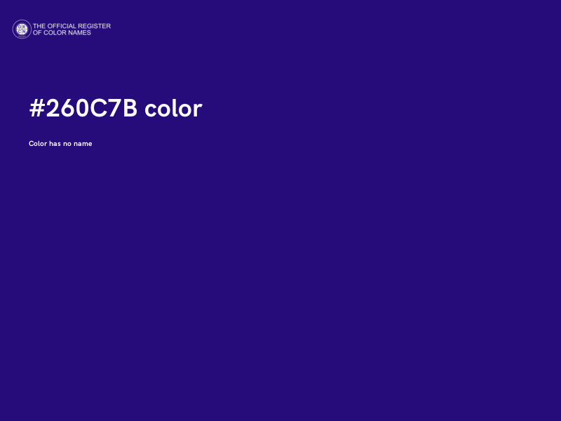 #260C7B color image