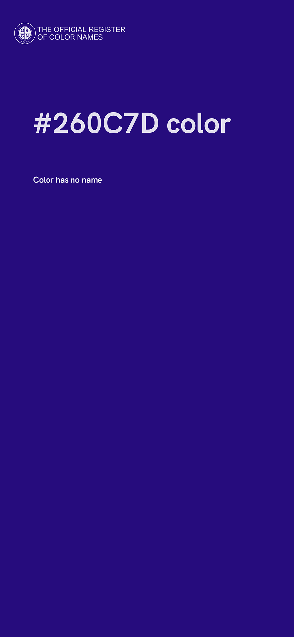 #260C7D color image