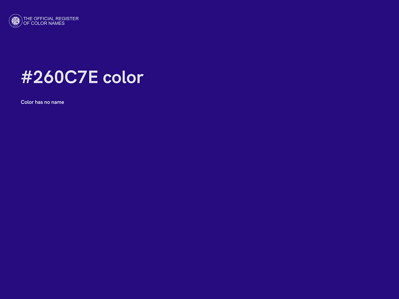 #260C7E color image