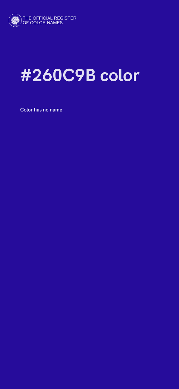#260C9B color image