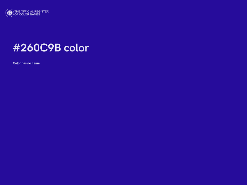 #260C9B color image