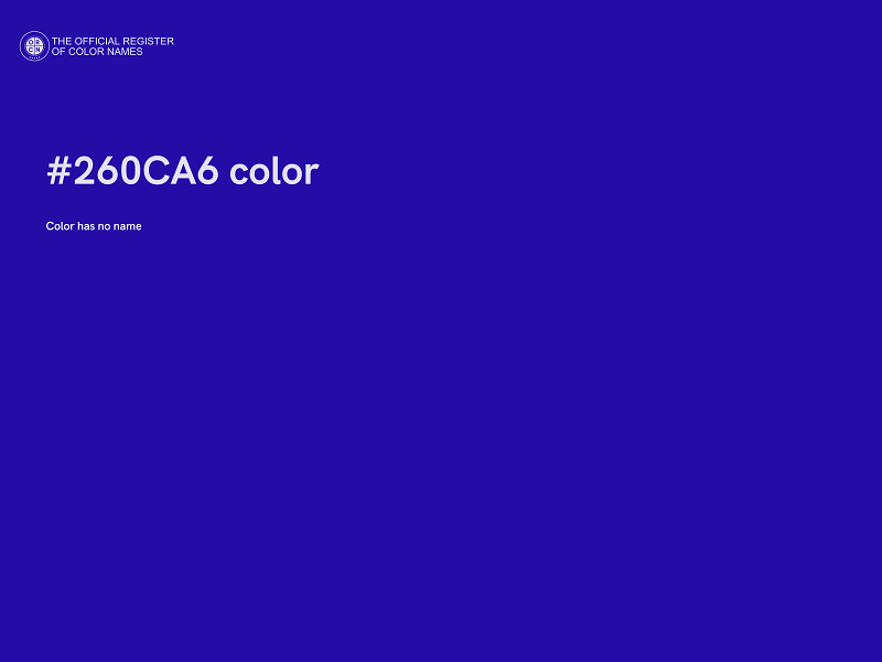 #260CA6 color image