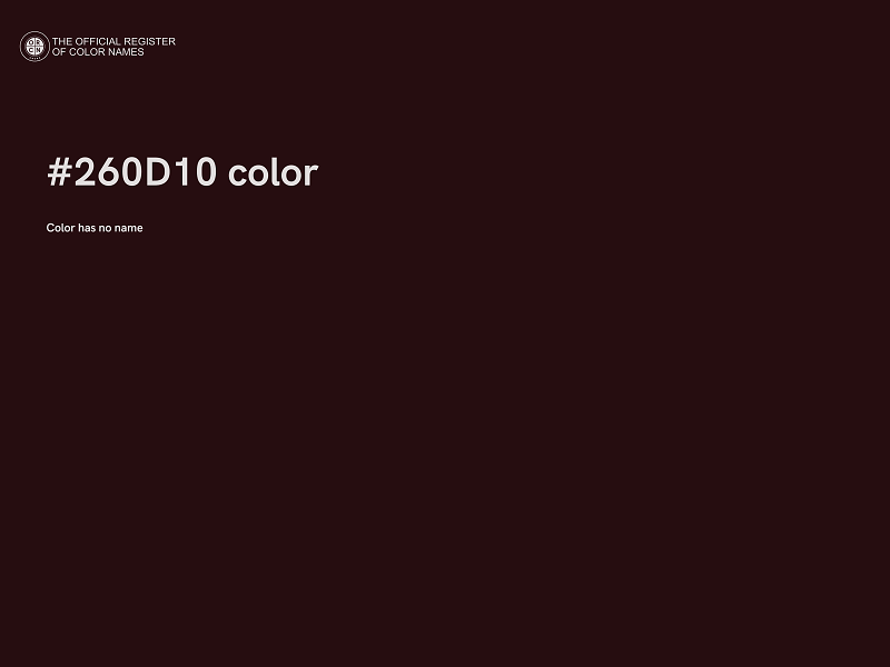 #260D10 color image