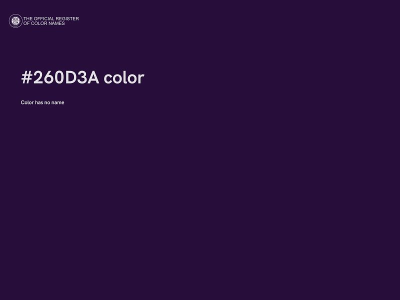 #260D3A color image