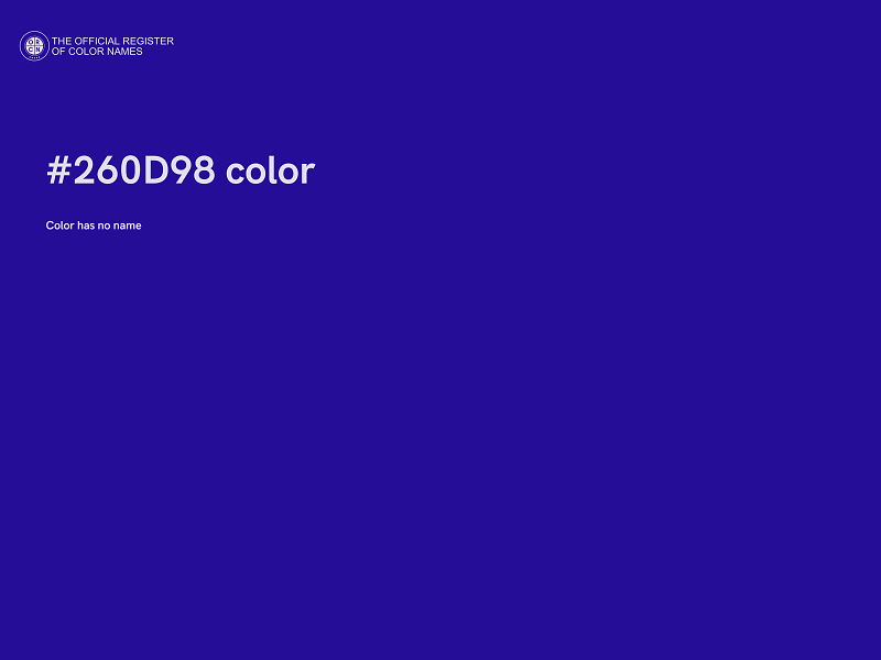 #260D98 color image