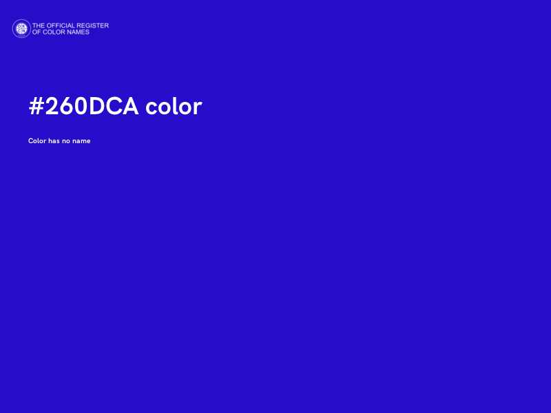 #260DCA color image