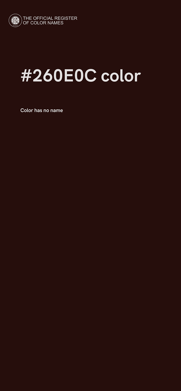 #260E0C color image