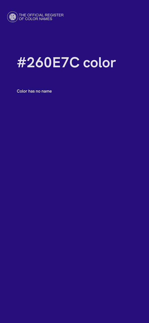 #260E7C color image