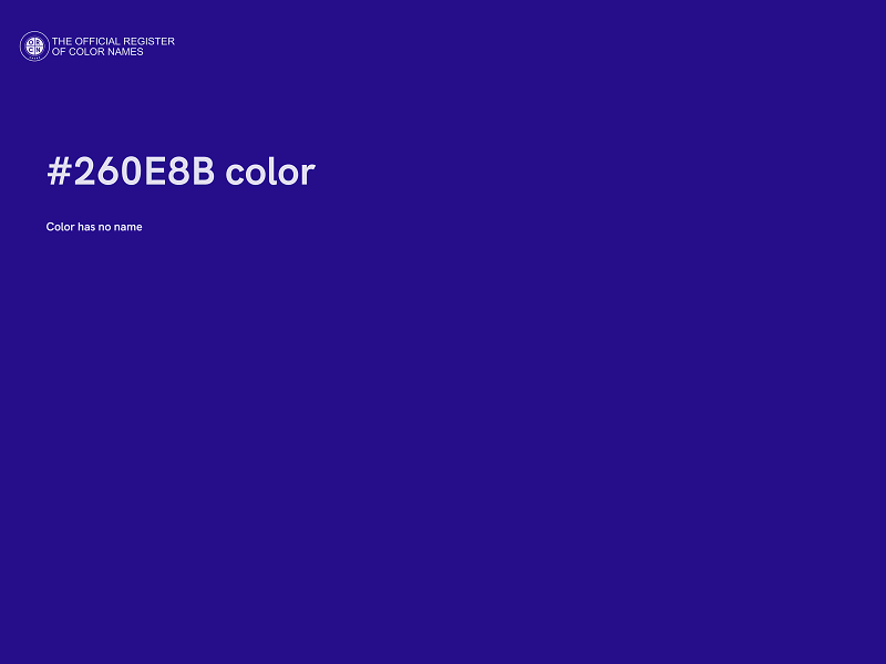 #260E8B color image