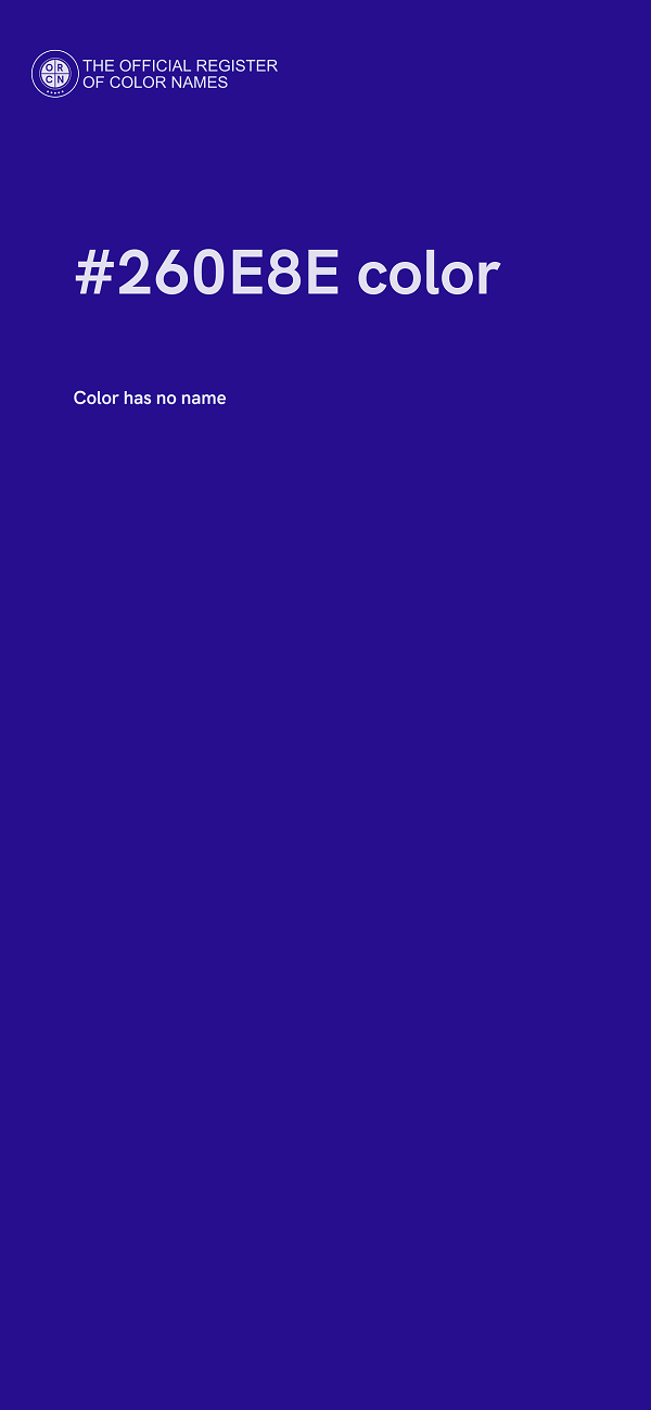#260E8E color image