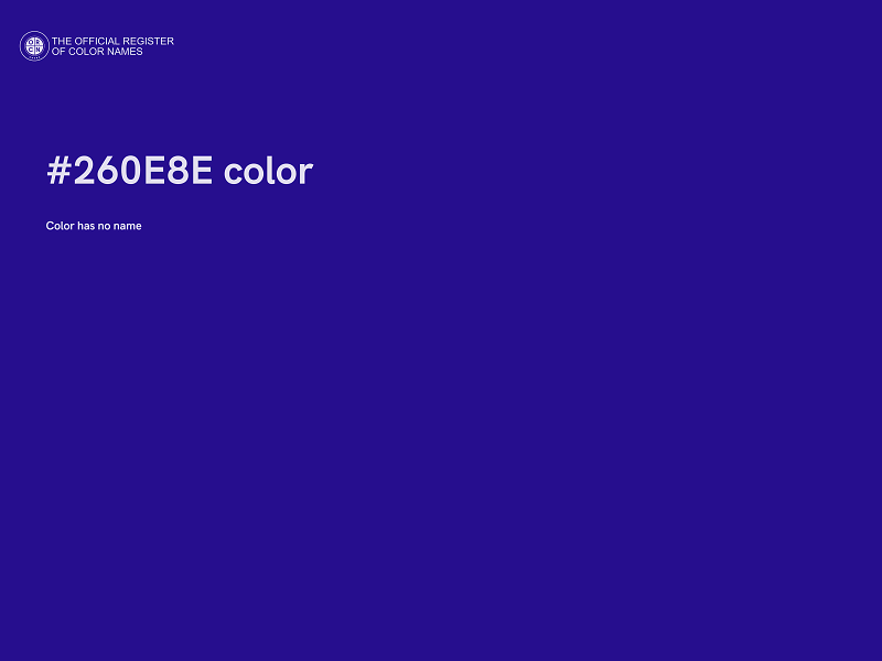 #260E8E color image