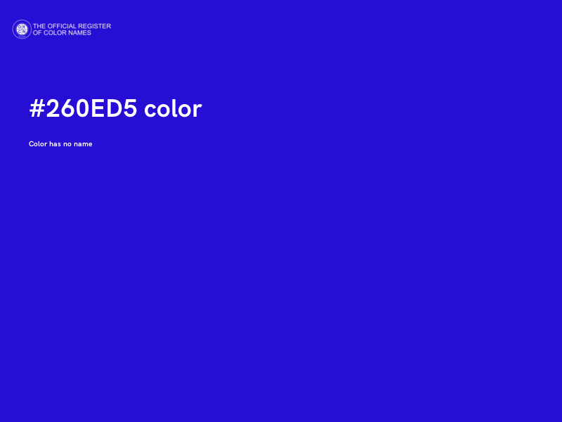 #260ED5 color image