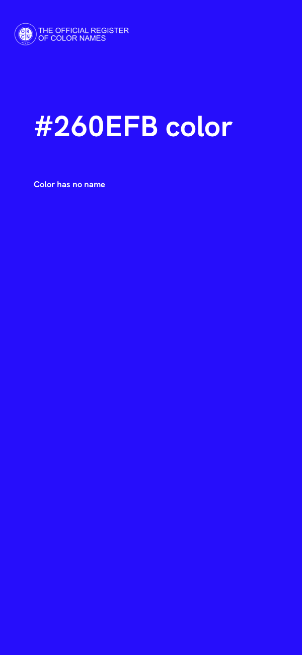 #260EFB color image
