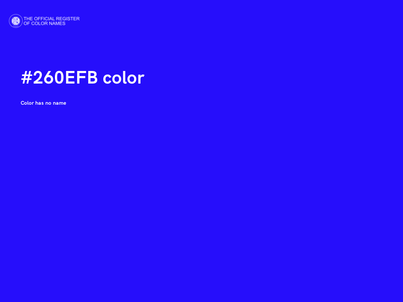 #260EFB color image