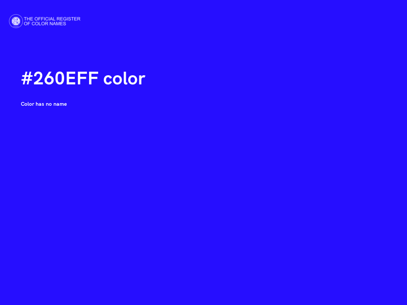 #260EFF color image