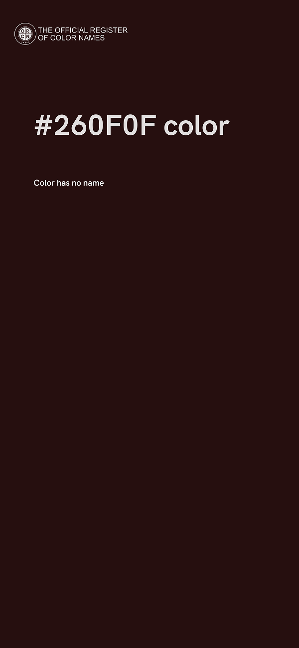 #260F0F color image