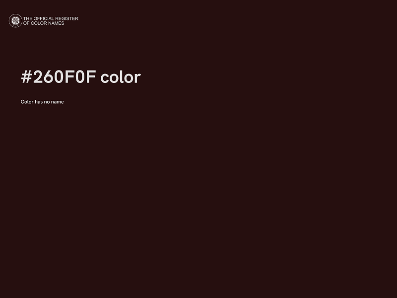 #260F0F color image