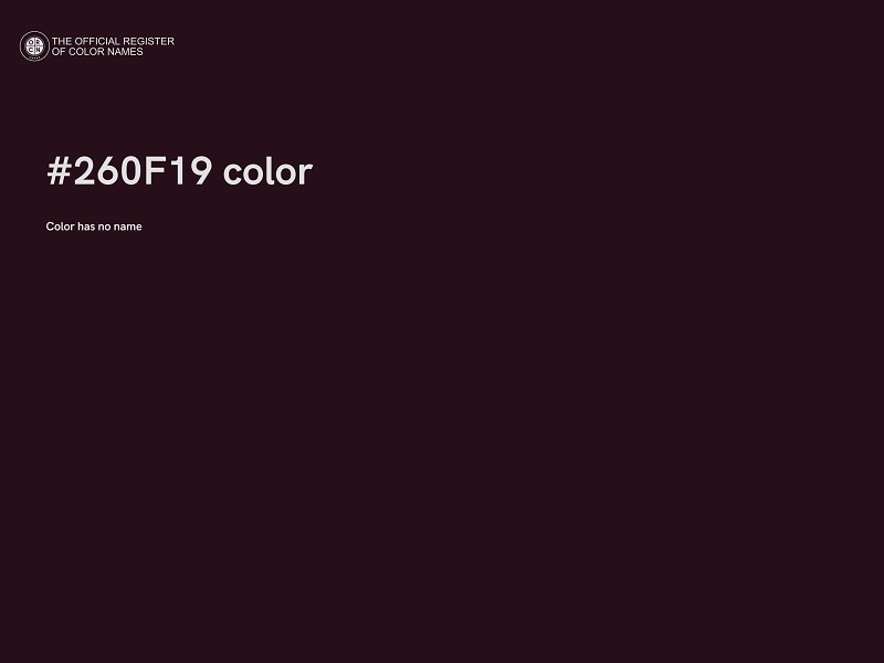 #260F19 color image