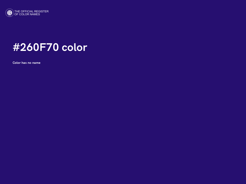 #260F70 color image
