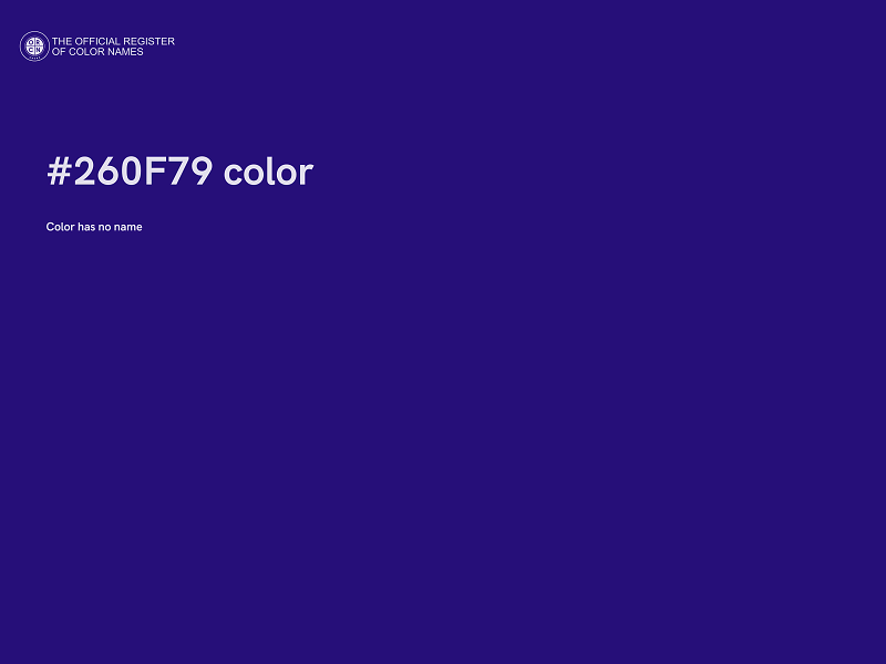 #260F79 color image