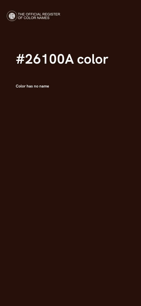 #26100A color image