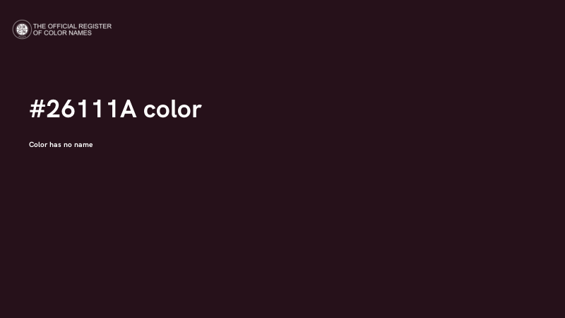 #26111A color image