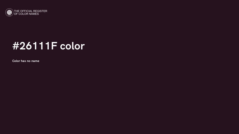#26111F color image
