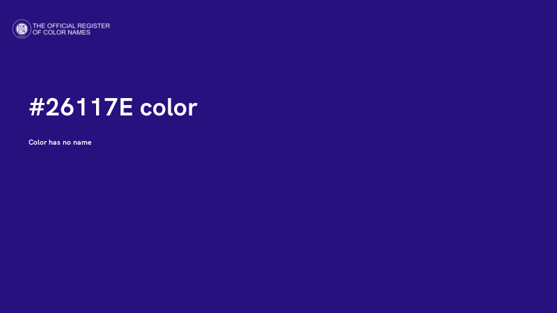 #26117E color image