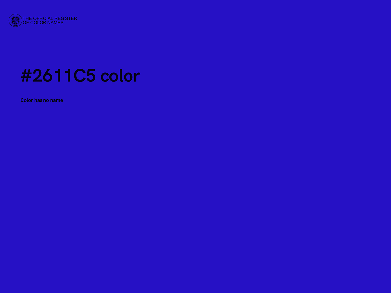 #2611C5 color image