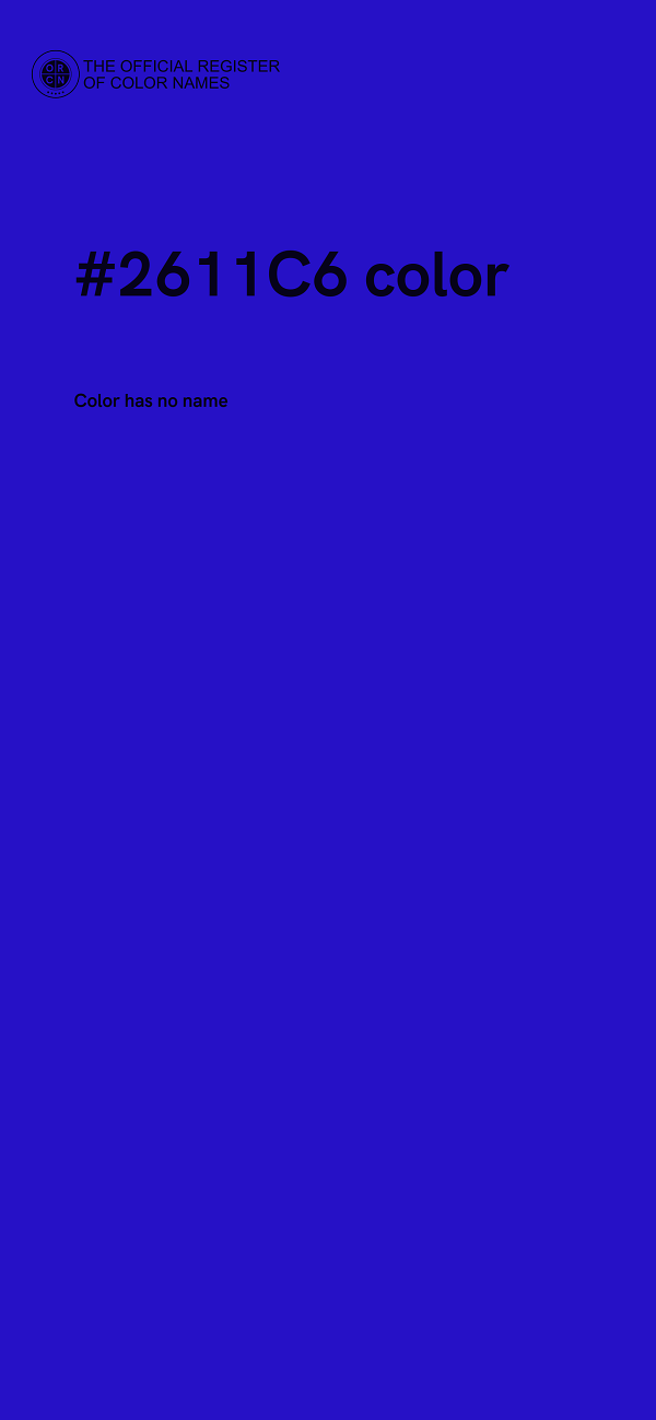 #2611C6 color image