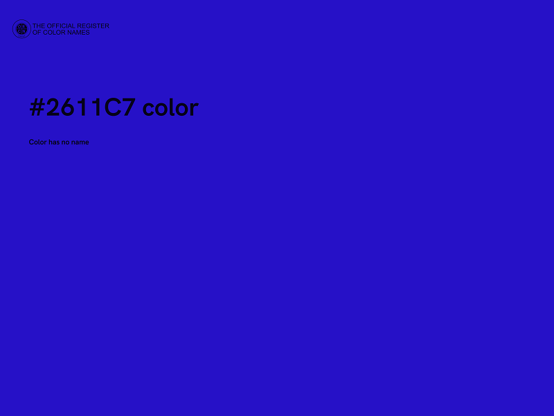 #2611C7 color image