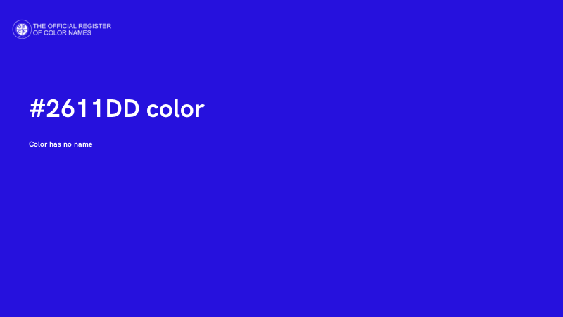 #2611DD color image