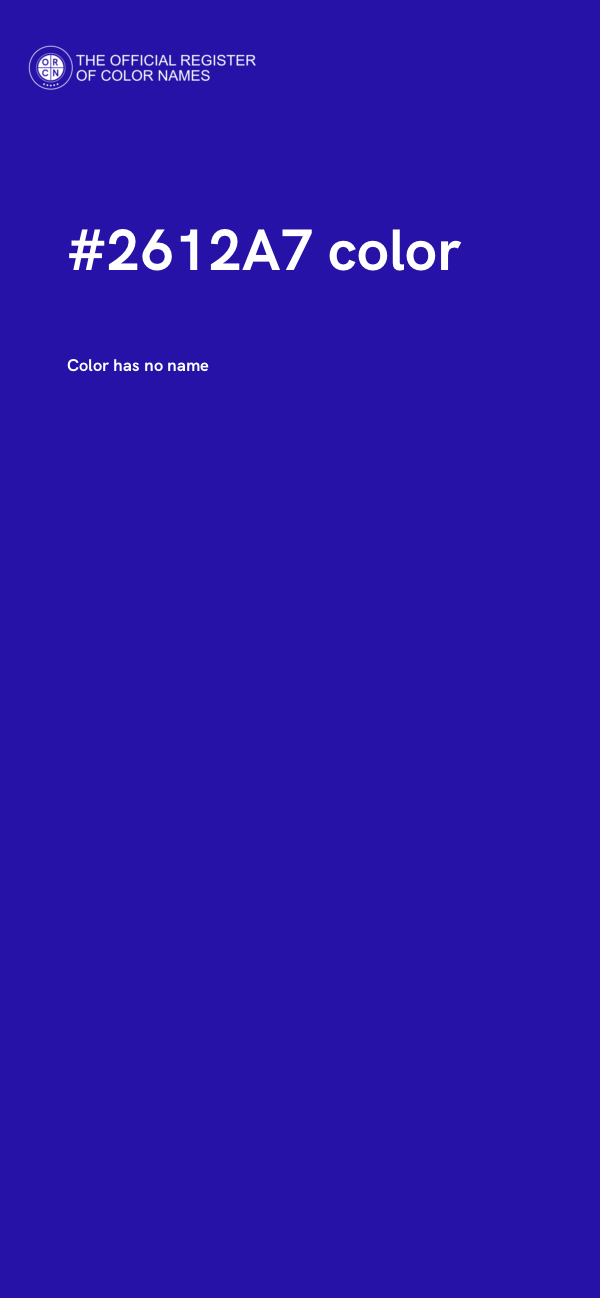 #2612A7 color image