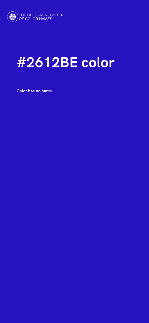 #2612BE color image