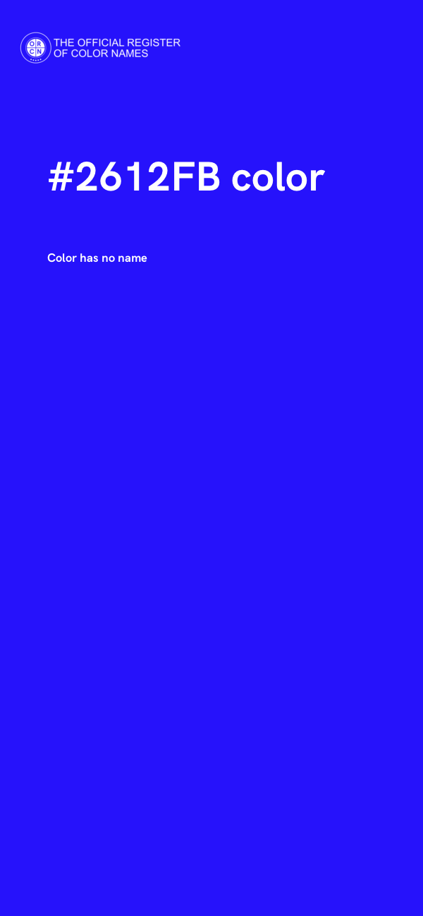 #2612FB color image