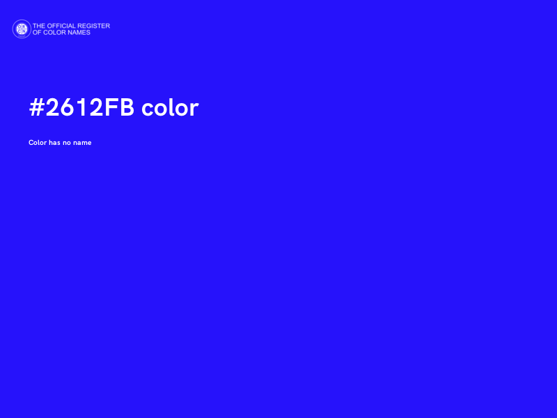 #2612FB color image