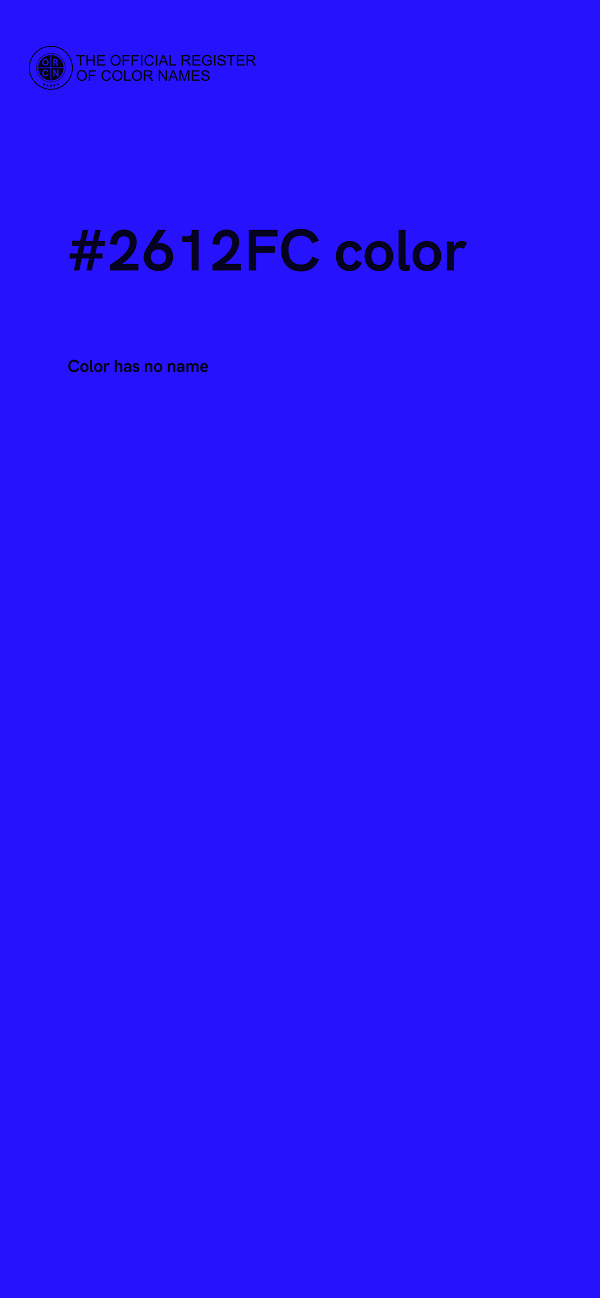 #2612FC color image