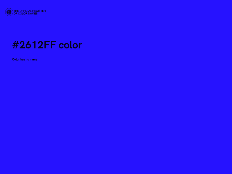 #2612FF color image