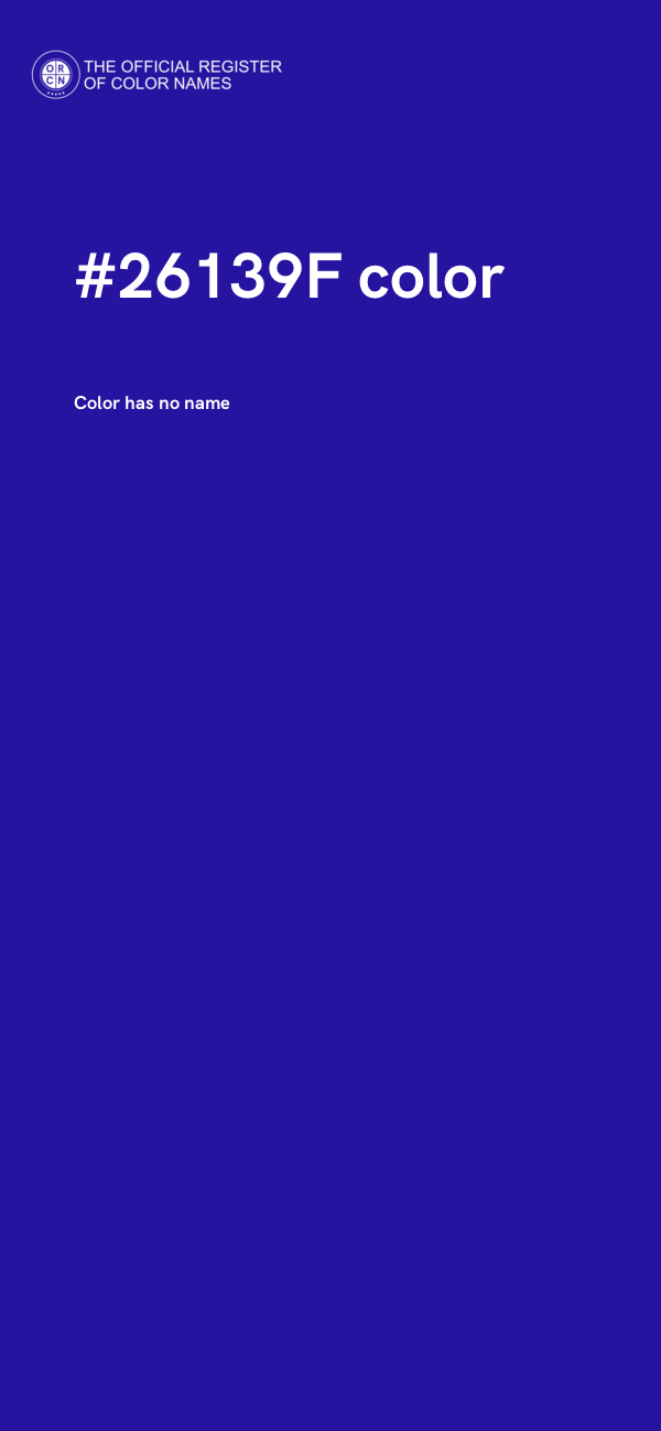 #26139F color image