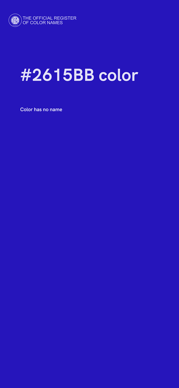 #2615BB color image