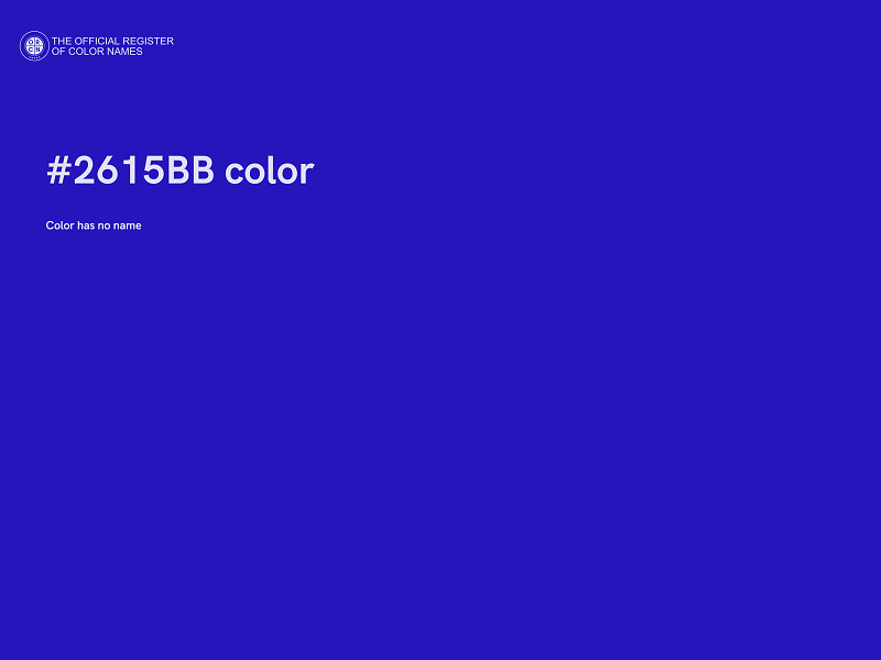 #2615BB color image