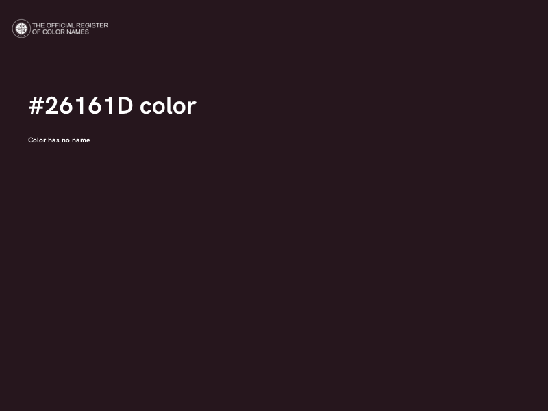 #26161D color image