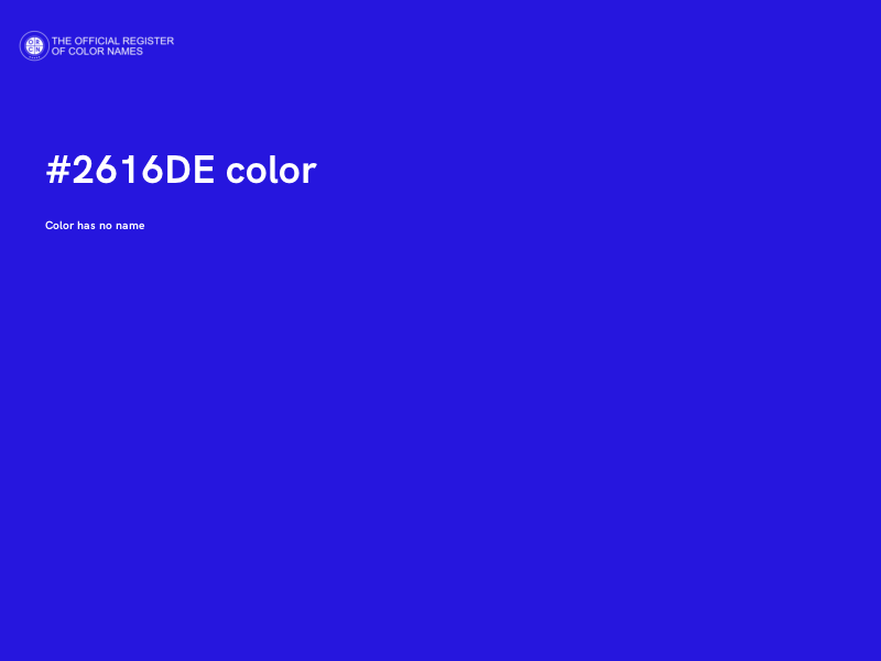 #2616DE color image