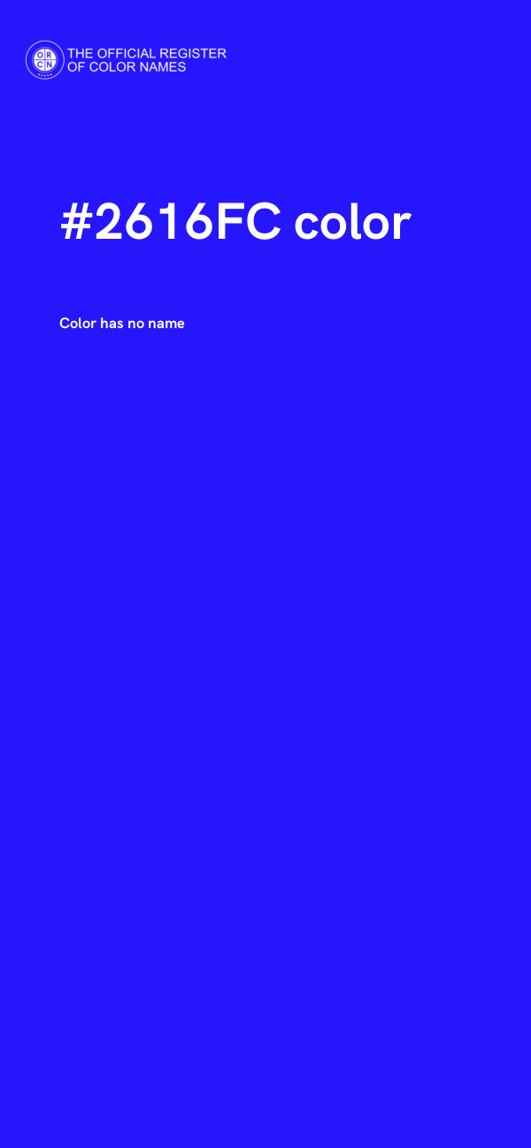 #2616FC color image