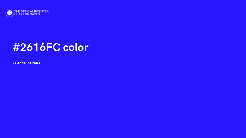 #2616FC color image