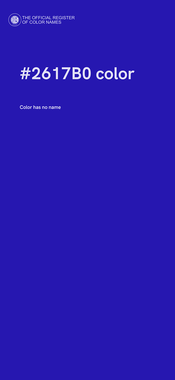 #2617B0 color image