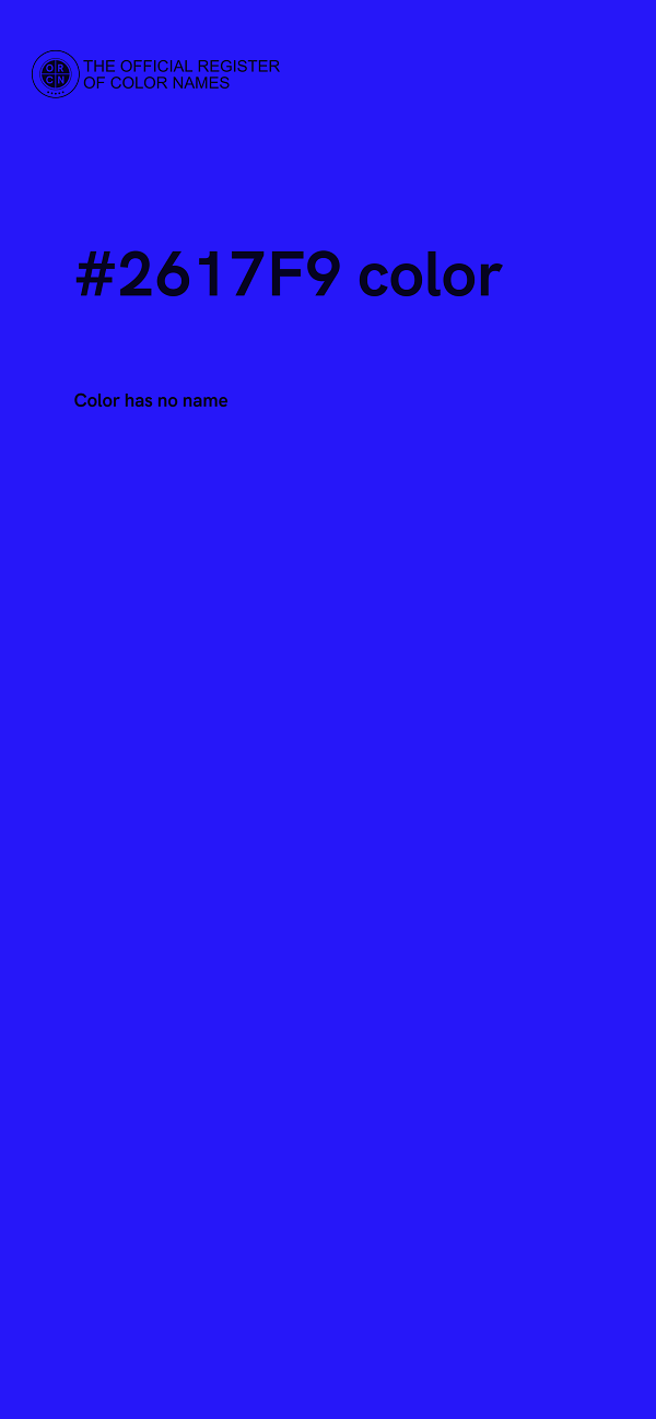 #2617F9 color image