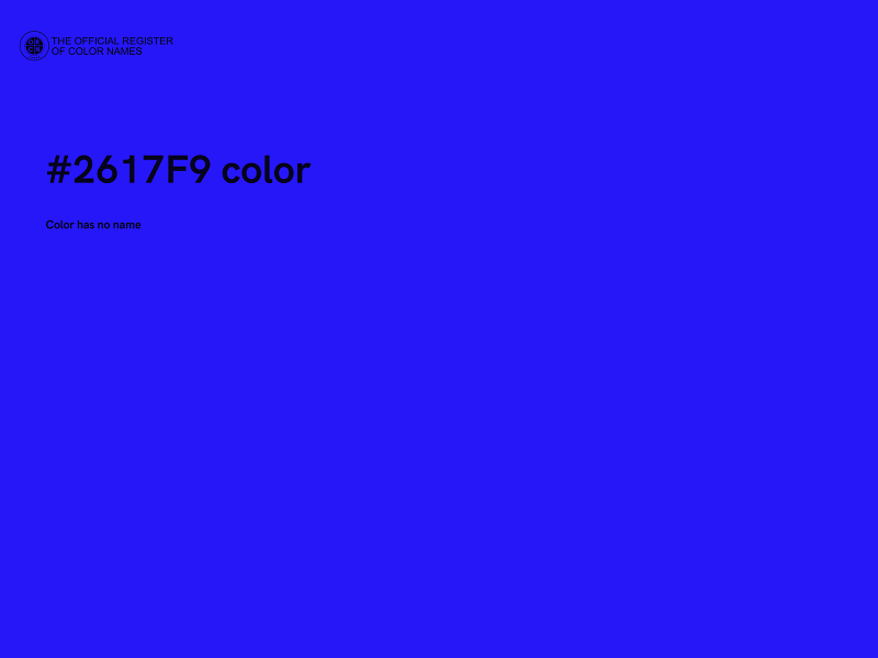 #2617F9 color image