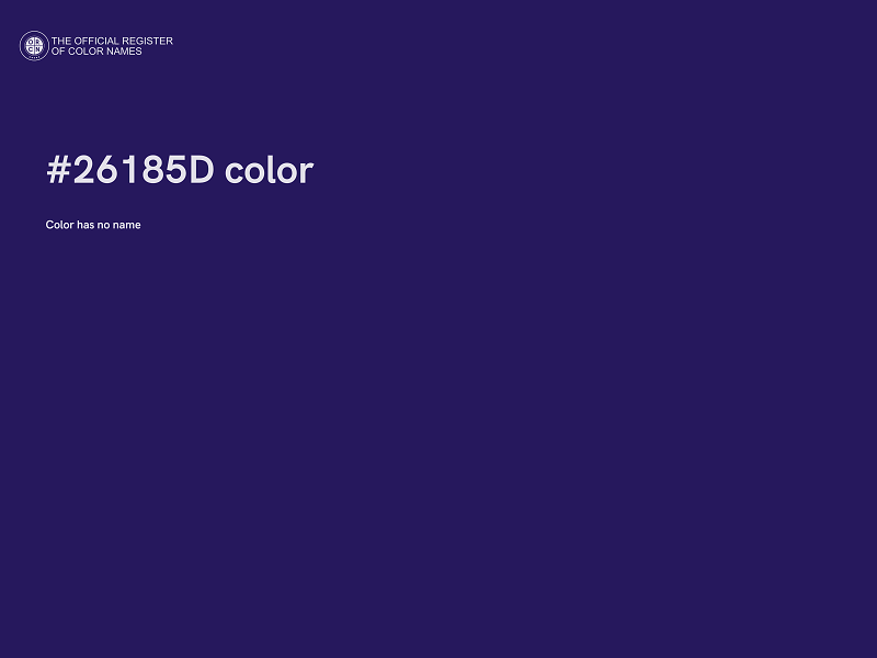 #26185D color image
