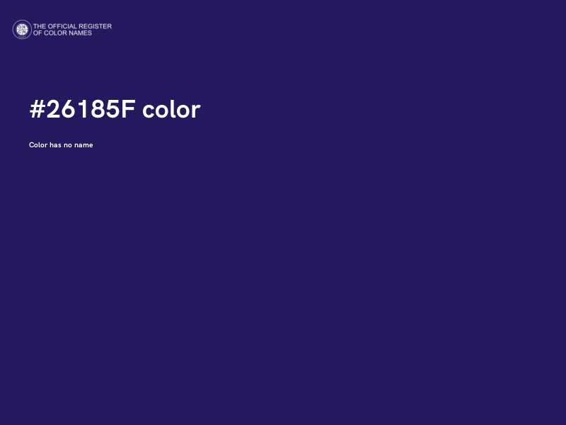 #26185F color image